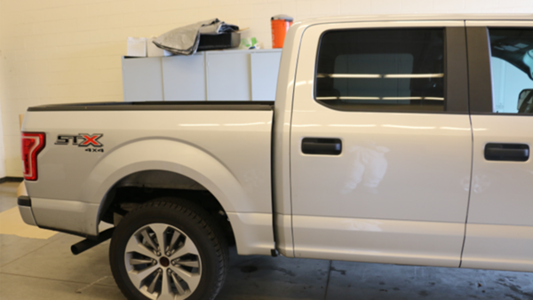 Another view of the silver 2017 Ford F150 pickup truck with Arizona license plates that Lori Vallow and her children were seen traveling in during a visit to Yellowstone National Park last September.