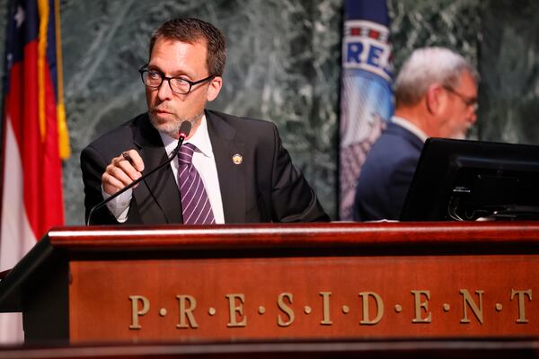 Atlanta City Council president Doug Shipman broke two tie votes during  Monday's City Council meeting. Miguel Martinez / miguel.martinezjimenez@ajc.com