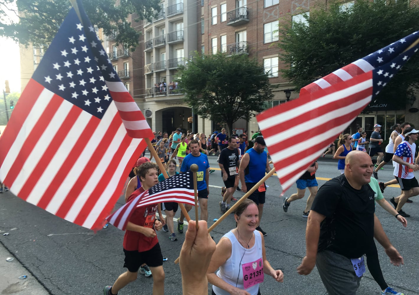 AJC Peachtree Road Race starting temps