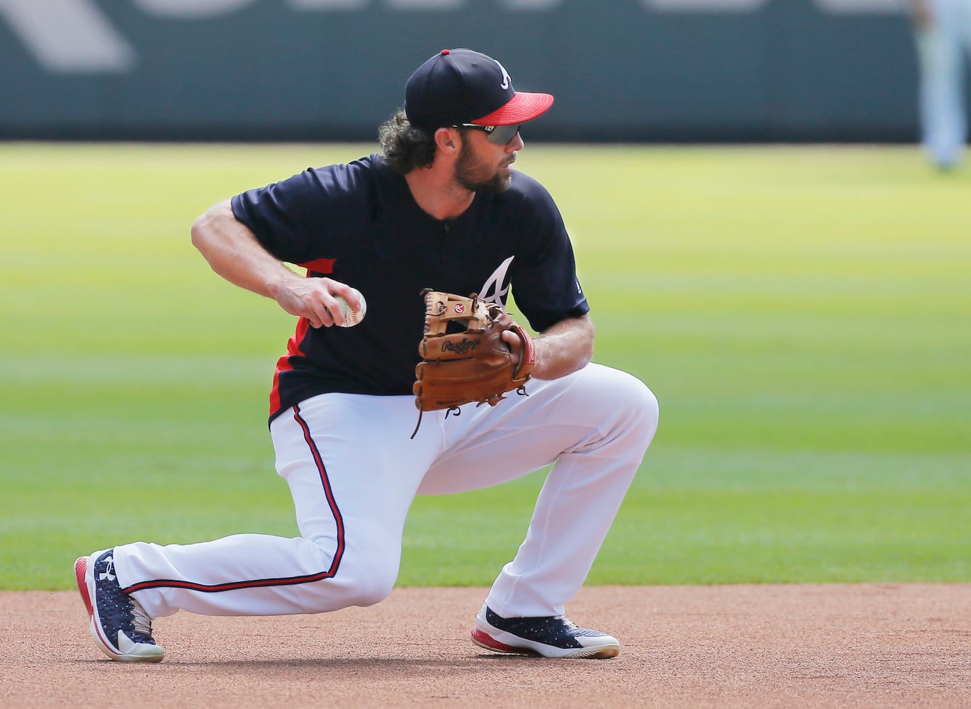 Photos: Braves get in some practice before the playoffs