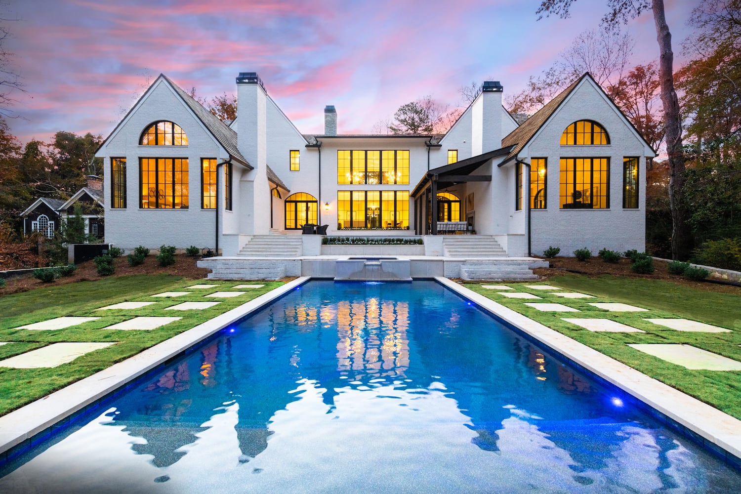 Spectacular new construction sits on 1.5 acres in heart of Buckhead