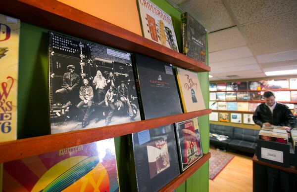 A record album by The Allman Brothers Band was photograpahed at Mojo Vinyl Records in Roswell, Ga., January 10, 2015. PHOTO / JASON GETZ