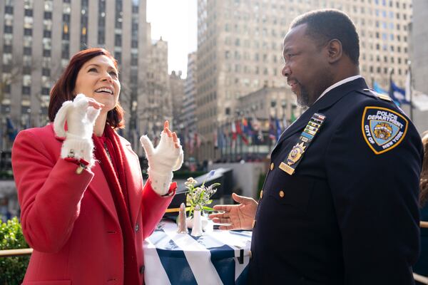 Carrie Preston, with Wendell Pierce as Captain C.W. Wagner, in "Elsbeth." "I like to think I am representing the underappreciated and underestimated,” the actress says of her lawyer-turned-NYPD-observer. Courtesy of Elizabeth Fisher/CBS