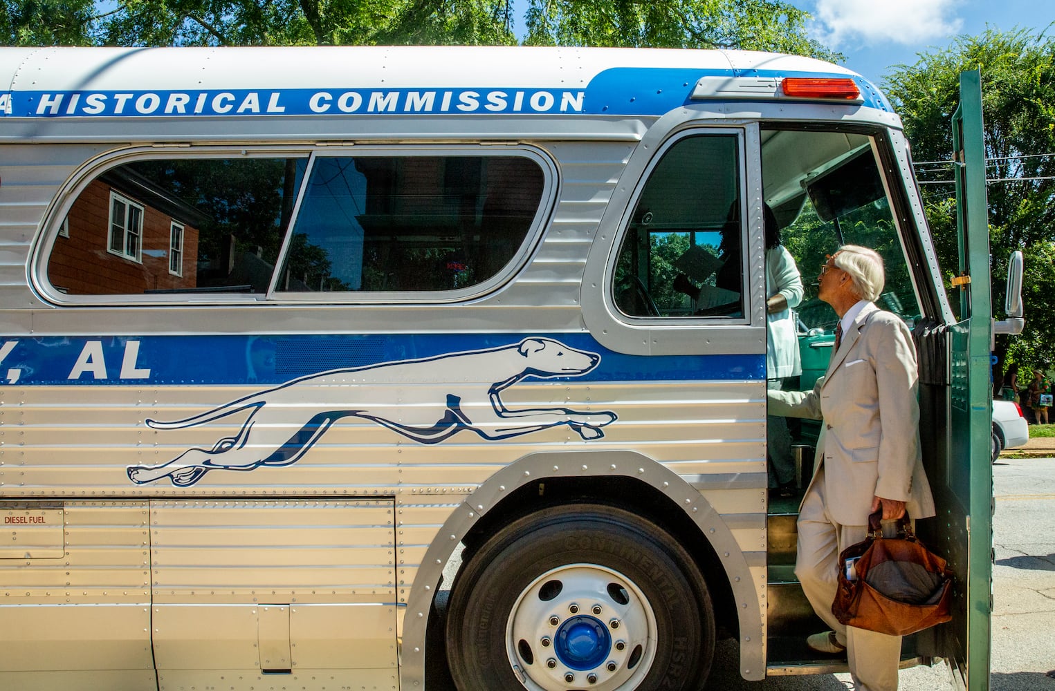 Freedom Riders bus replica at MLK home