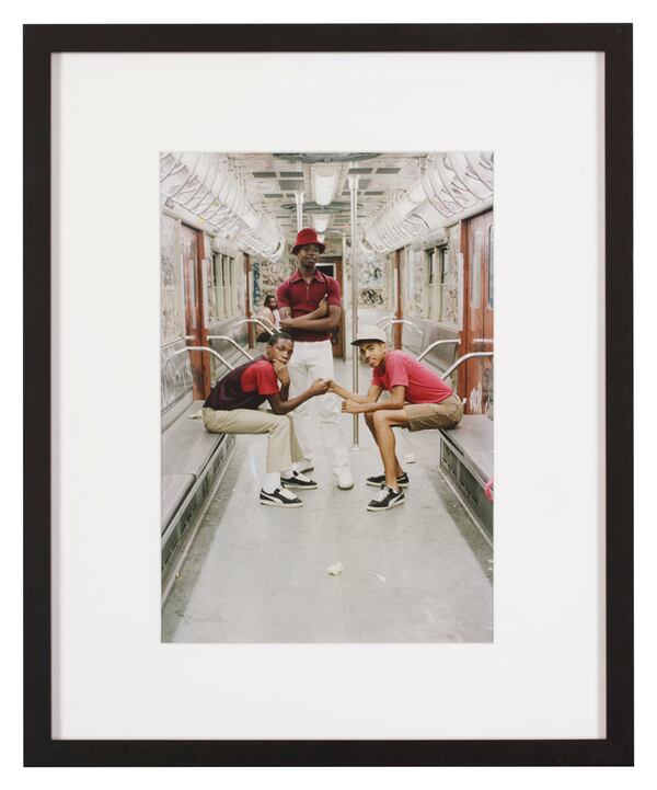 Jamel Shabazz's "Trio, Brooklyn, NYC" (1980). 
Courtesy of High Museum of Art / Glenn Steigelman