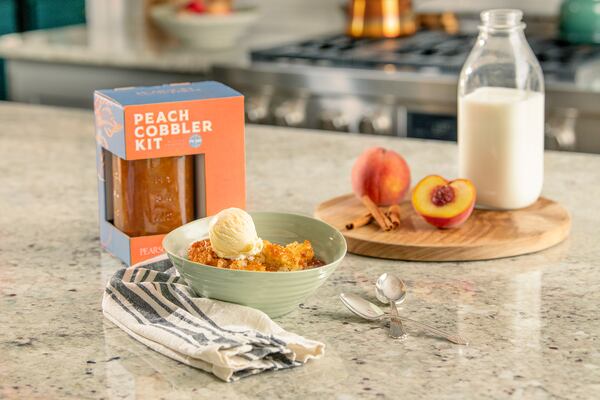 Peach cobbler kit. (Courtesy of Pearson Farm)