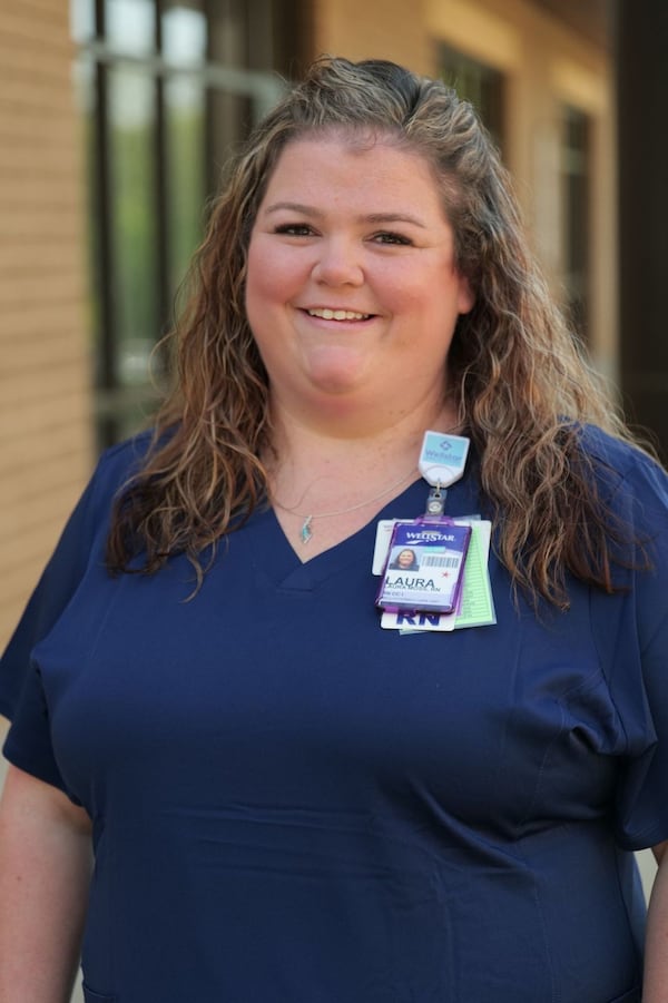 RN Laura Moss, Wellstar Spalding Regional Hospital. Courtesy of Crew Atlanta