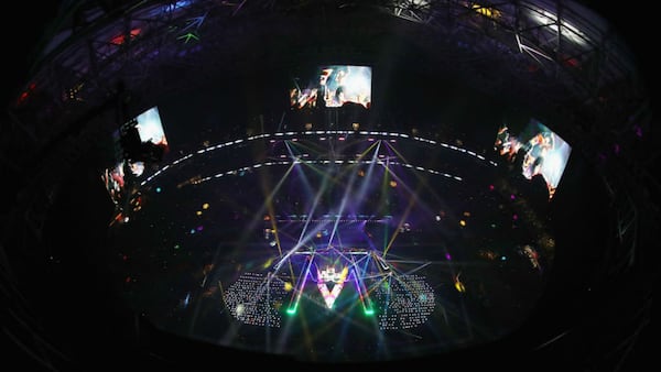 A view of the Maroon 5 stage. 