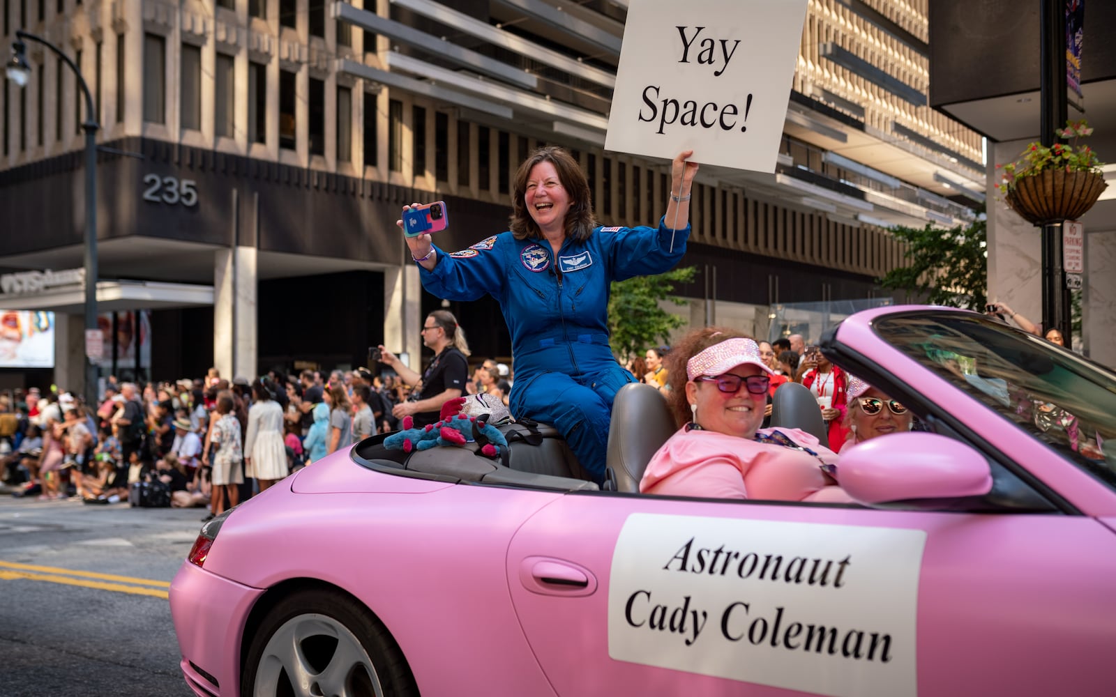 Thousands lined up along Peachtree Street Saturday morning for the annual Dragon Con parade.