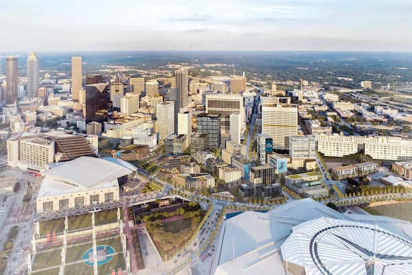 Rendering of the $5 billion Gulch development project.