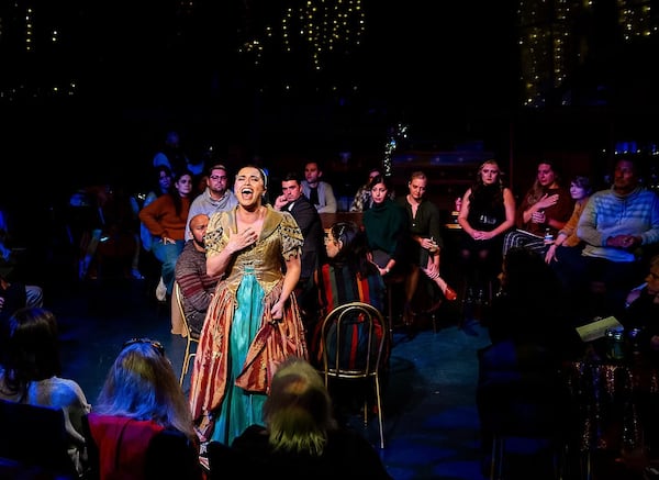 The big winner at the Suzi Bass Awards in November 2024 was "Natasha, Pierre and the Great Comet of 1812," with Alexandria Joy (foreground) honored as Best Principal Performer in a Musical for her role as Natasha.