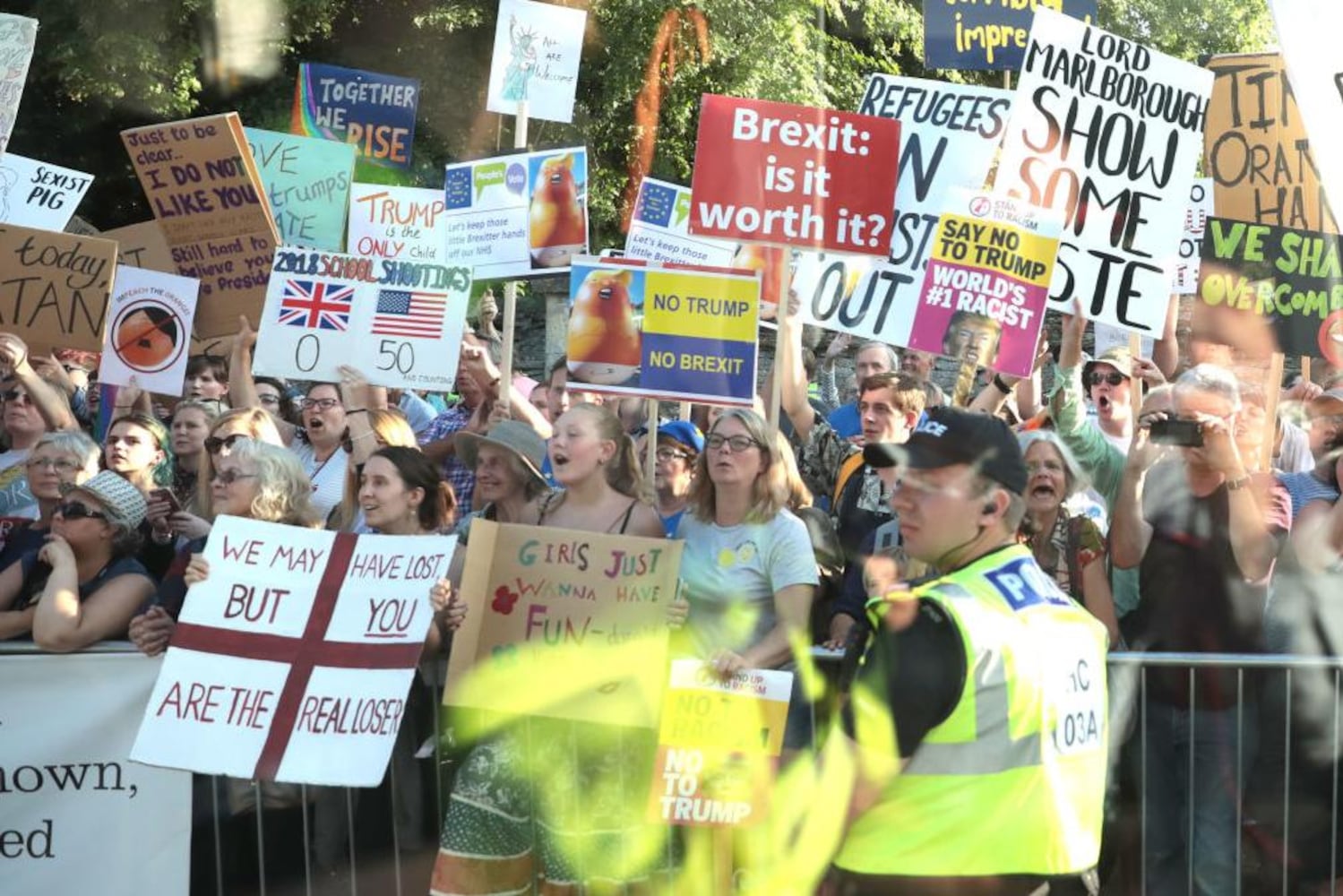 Photos: Protests planned as Trump visits UK