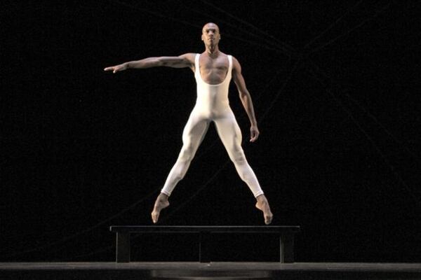 Alvin Ailey American Dance Theater's Antonio Douthit-Boyd in Ulysses Dove's "Bad Blood, " one of the works to be performed as the New York troupe makes its annual tour stop at the Fox Theatre from Feb. 11 to 15. CONTRIBUTED BY STEVE WILSON