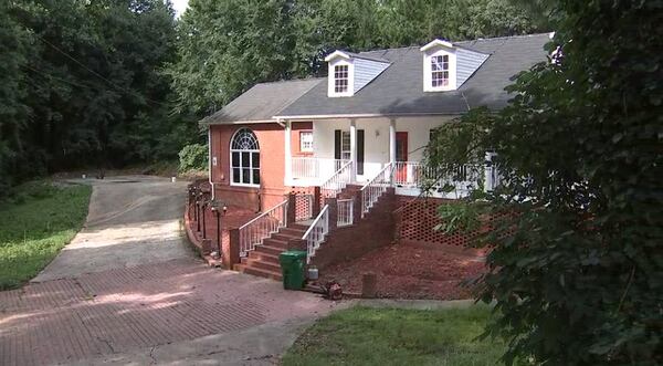 This is the home that police said two armed robbers broke into Thursday night.