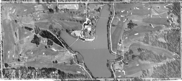 An recently discovered aerial view of East Lake Golf Club from 1949. The photo will be used to help with a major renovation that will conclude in the summer of 2024.