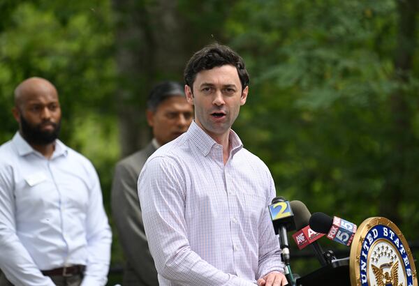 Staff for U.S. Sen. Jon Ossoff, D-Ga., will be at Perry City Hall today to field constituent services requests and questions. (Hyosub Shin/hyosub.shin@ajc.com)