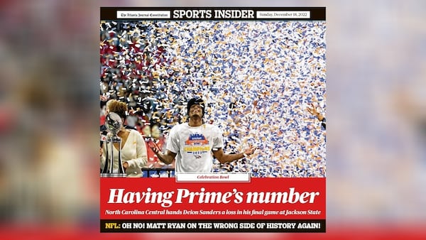 The Atlanta Journal-Constitution's digital magazine Sports Insider, Sunday, Dec. 18, 2022.