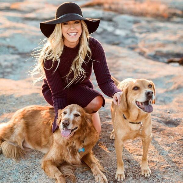 Parker and his fur-brother with Kristin Klingshirn, co-host of “The Bert Show.” Klingshirn often talks about Parker during her radio show. Parker died in 2018. CONTRIBUTED