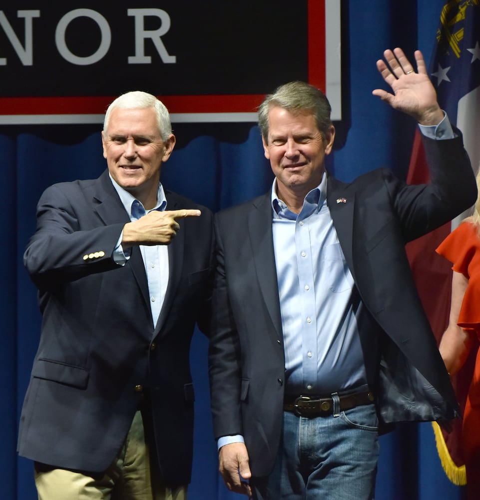 Photos: Mike Pence campaigns with Brian Kemp