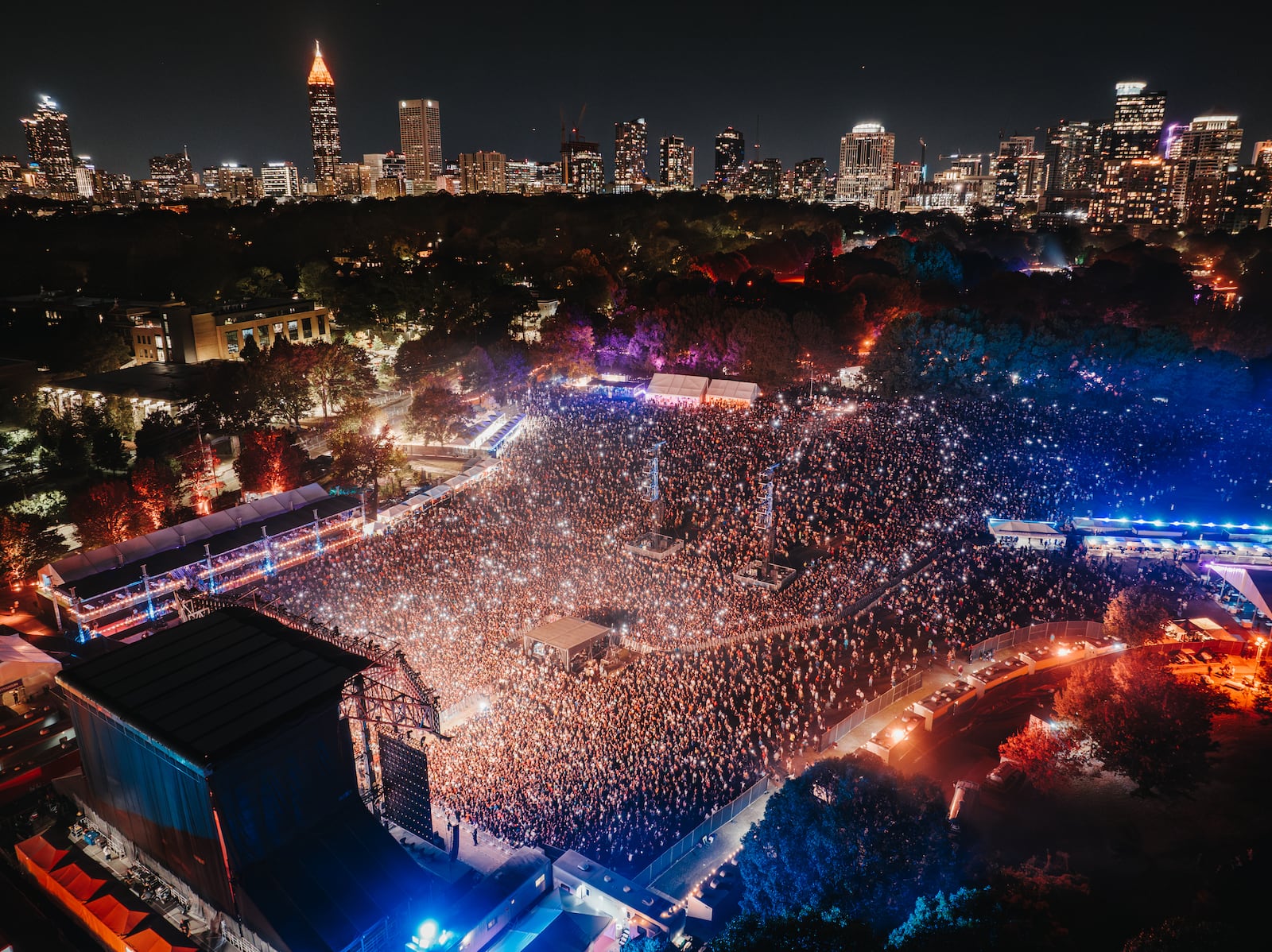 Fans gather in Piedmont Park for One Musicfest 2023.