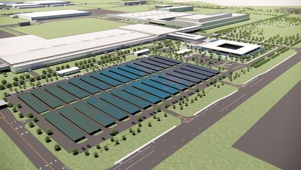 A rendering of the $7.6 billion Hyundai Motor Group Metaplant in Bryan County, near Savannah. Source: Hyundai Motor Group