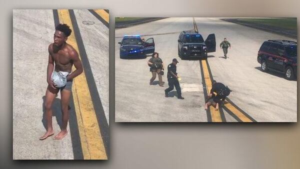 Jhyrin Jones, 19, allegedly climbed a fence, entered an airport construction area, scaled another fence that stood 10 feet high topped with three layers of razor wire and ended up on the airfield where planes were taxiing at Hartsfield-Jackson International Airport on Tuesday. WSB FILE PHOTO