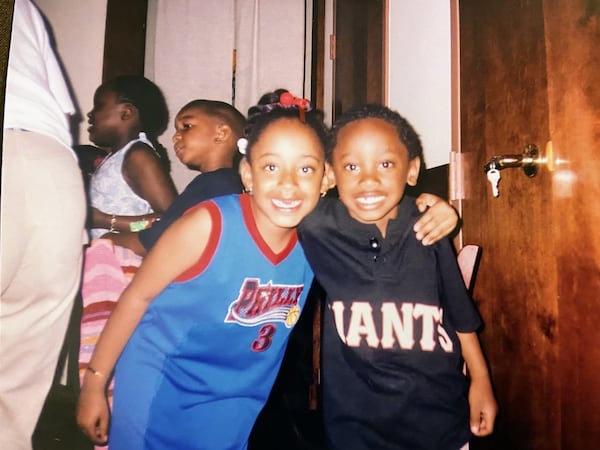 Ajah (left) and DJ Jenkins always gravitated toward each other when they were little and would play together almost every day.