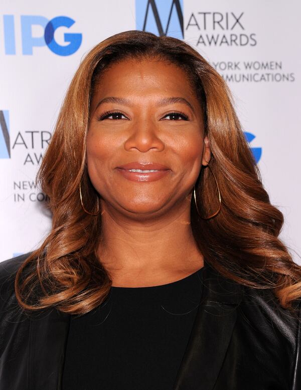 NEW YORK, NY - APRIL 28: TV personality Queen Latifah attends the 2014 Matrix Awards at The Waldorf=Astoria on April 28, 2014 in New York City. (Photo by Ilya S. Savenok/Getty Images) Queen Latifah is in Atlanta right now shooting an HBO film "Bessie." CREDIT: Getty Images