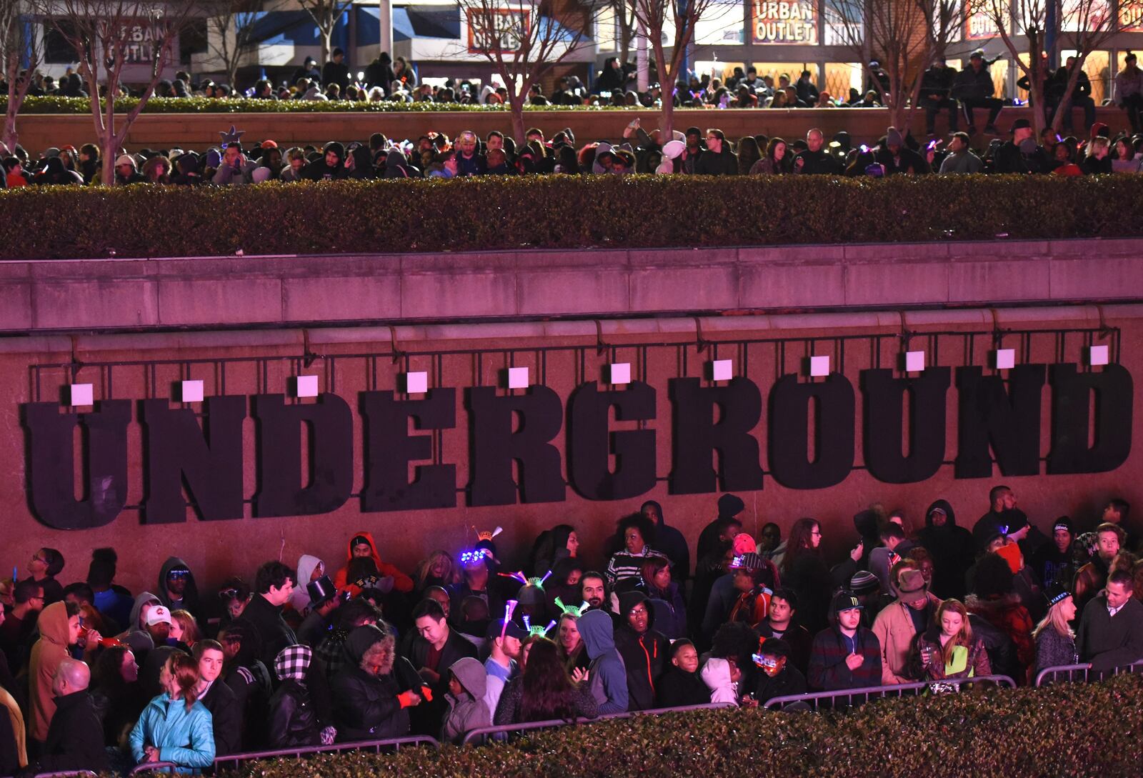 The money-losing mall at Underground Atlanta gets its moment in the spotlight each year during New Year’s Eve. This year that Dec. 31 celebration will move to a new spot. HYOSUB SHIN / HSHIN@AJC.COM