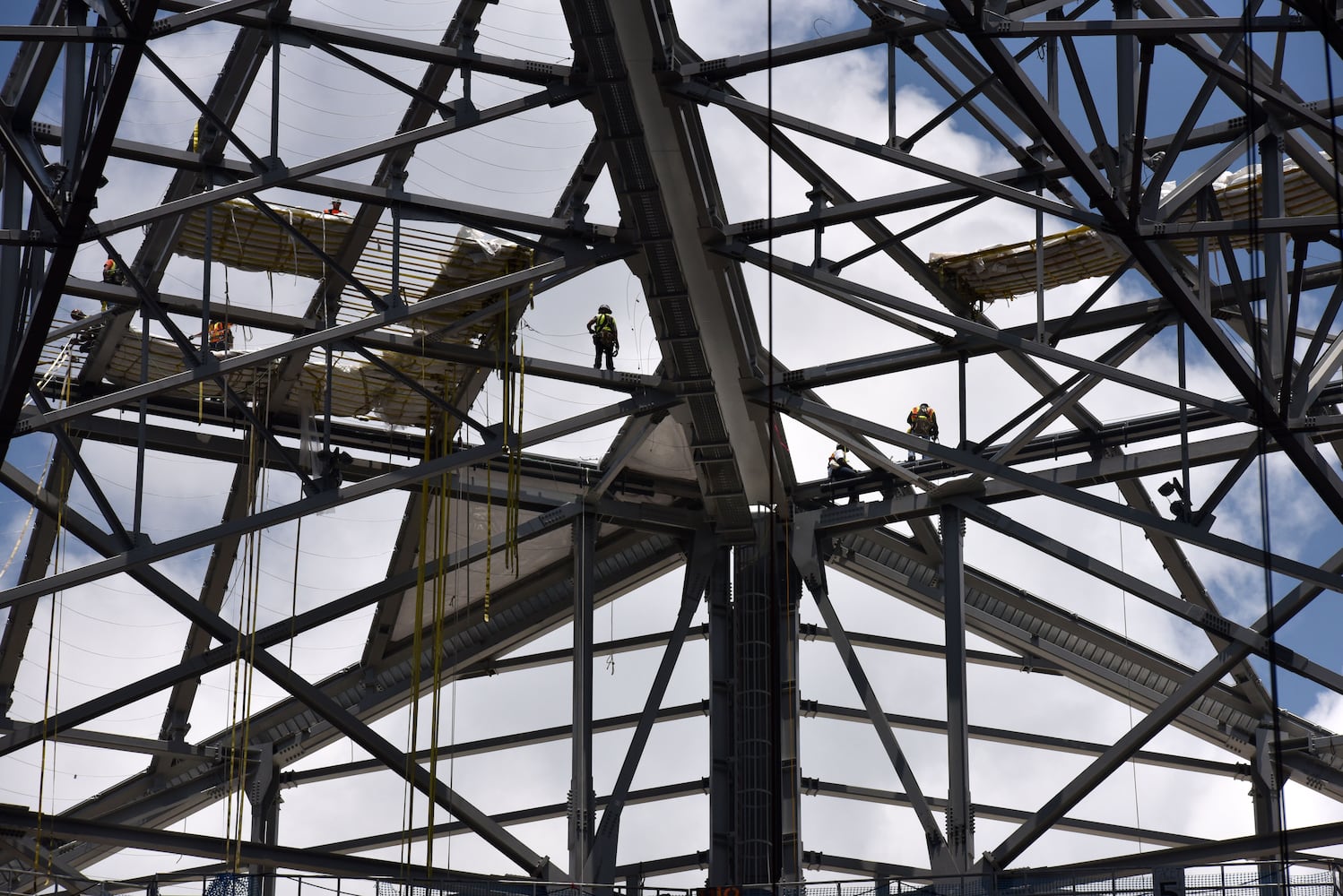 Photos: The latest look at the Falcons’ new Mercedes-Benz Stadium