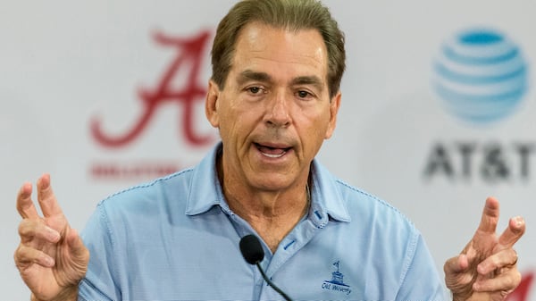 Alabama college football coach Nick Saban.