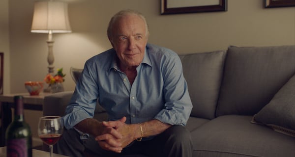 James Caan charms Ellen Burstyn in the film "Queen Bees," out on VOD and theaters June 11, 2021. GRAVITAS VENTURES