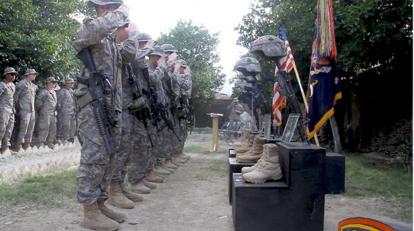  "No Greater Love," a documentary produced by former Army Chaplain Justin David Roberts depicts the combat deployment of the 101st Airborne Division's "No Slack" Battalion. They didn't all come home. Photos: Atlas Distribution Company