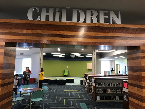 The new Sewell Mill Library and Cultural Center replaced the East Marietta Library. (Meris Lutz/AJC)