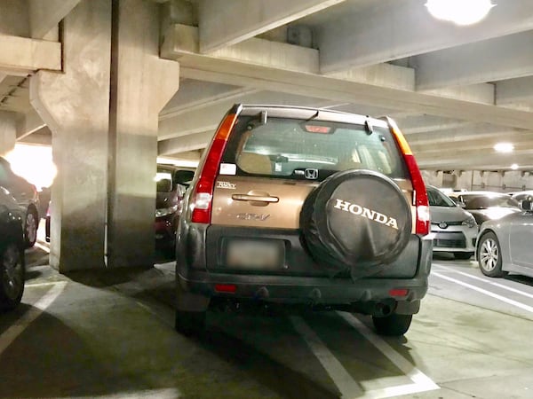 AJC state government writer and editor James Salzer keeps track of parking miscreants near the Georgia Capitol, calling them out on Twitter with the hashtag #ParkingIzHard. Photo by James Salzer