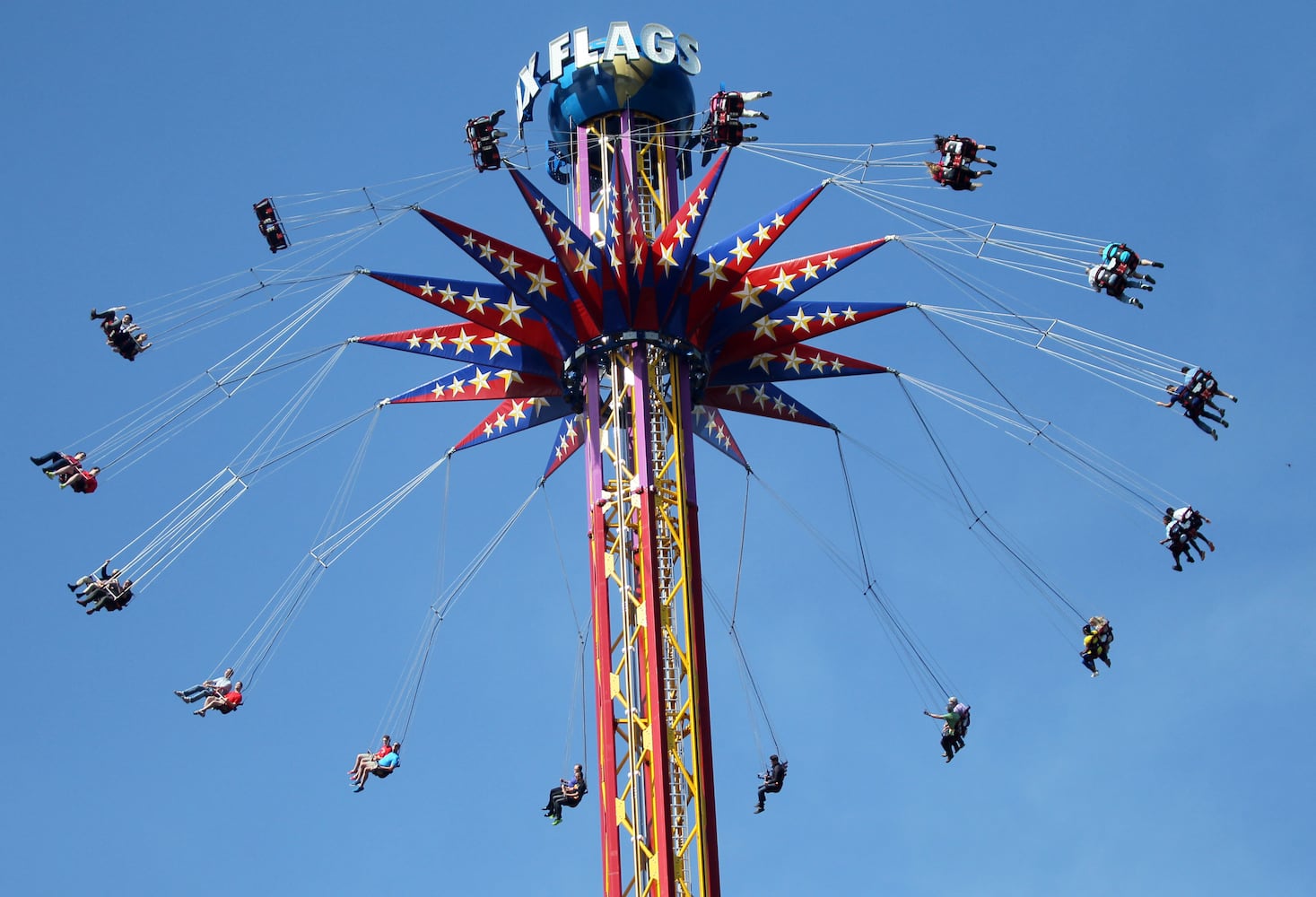 AJC's Tom Kelley rides the new extreme swing ride