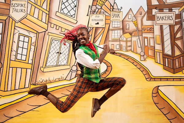 Kandaka Moore as Dick Whittington poses during a photocall for Hackney Empire's 25th pantomime in London, Tuesday, Dec. 3, 2024. (AP Photo/Thomas Krych)