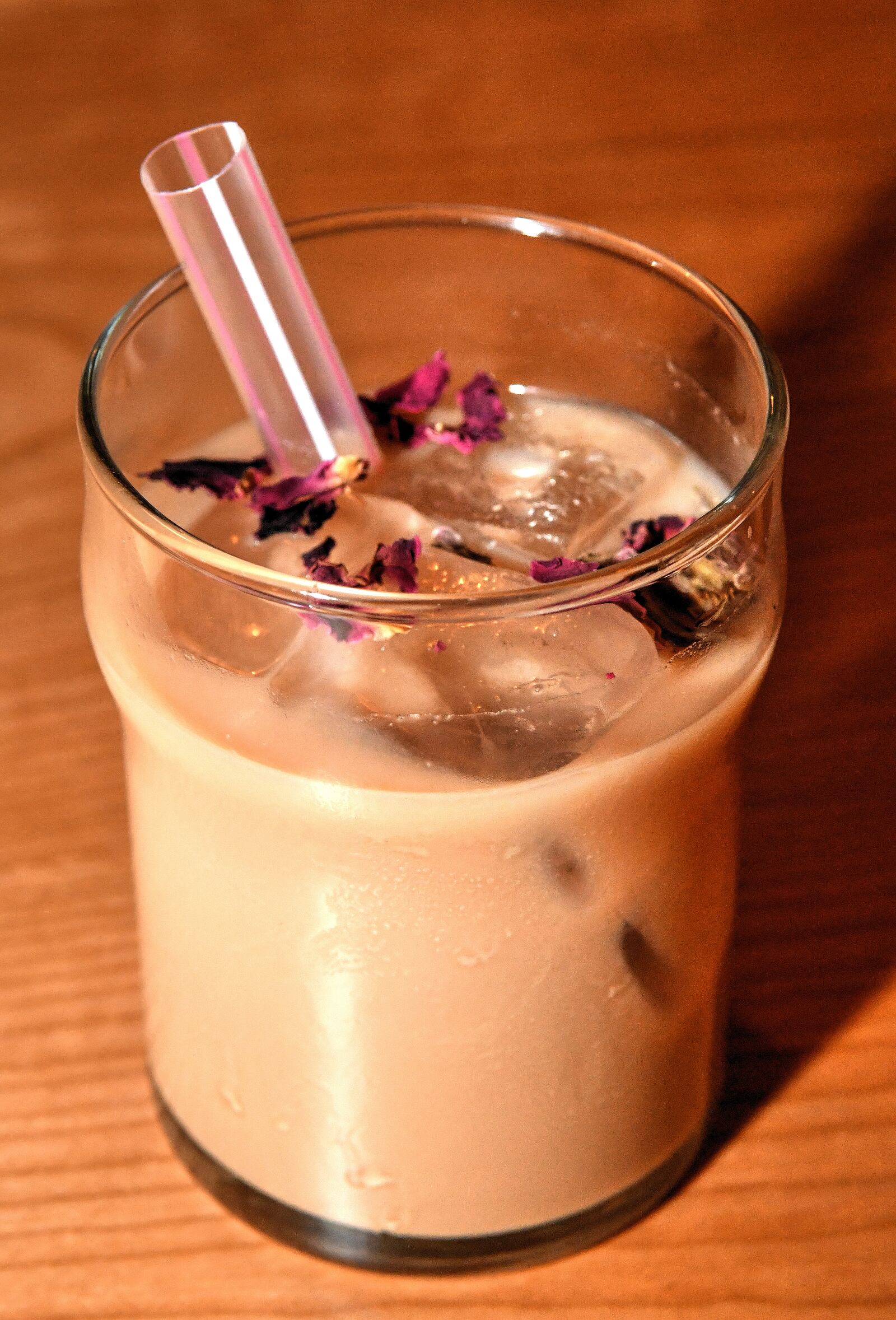 Rose Black Milk Tea from Unbelibubble at the new Politan Row at Colony Square in Atlanta. (Chris Hunt for The Atlanta Journal-Constitution)