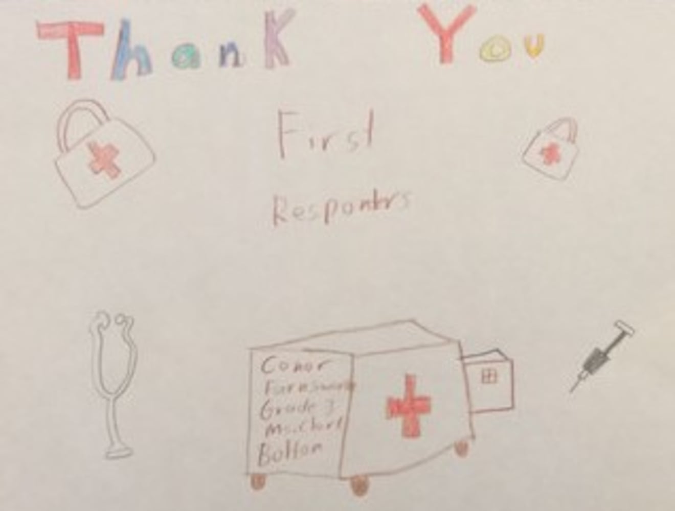 Art from the Heart: Kids thank front-line health care workers