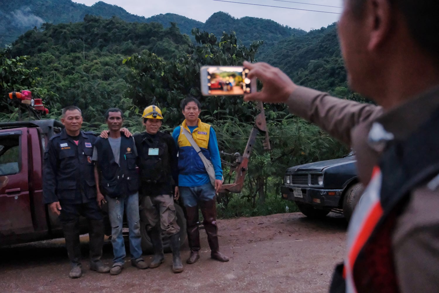 Photos: Rescuers work to free soccer team, coach trapped in Thai cave