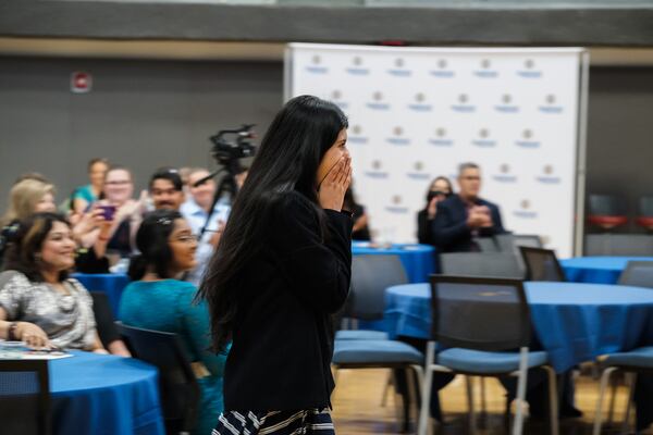 Optimist International World Oratorical Championship at Saint Louis University in St. Louis, Missiouri. Samiksha won the world championship in July.