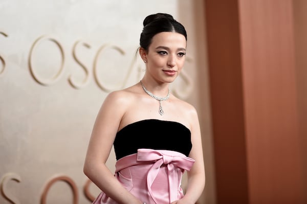 Mikey Madison arrives at the Oscars on Sunday, March 2, 2025, at the Dolby Theatre in Los Angeles. (Photo by Richard Shotwell/Invision/AP)