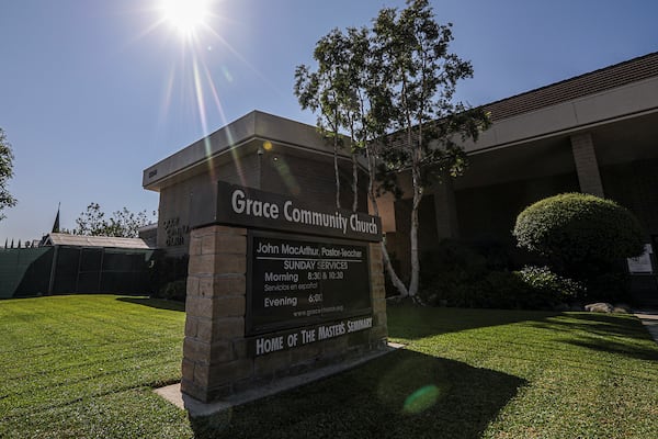 Grace Community Church on Friday, Sept. 4, 2020 in Sun Valley, California.  (Irfan Khan/Los Angeles Times/TNS)