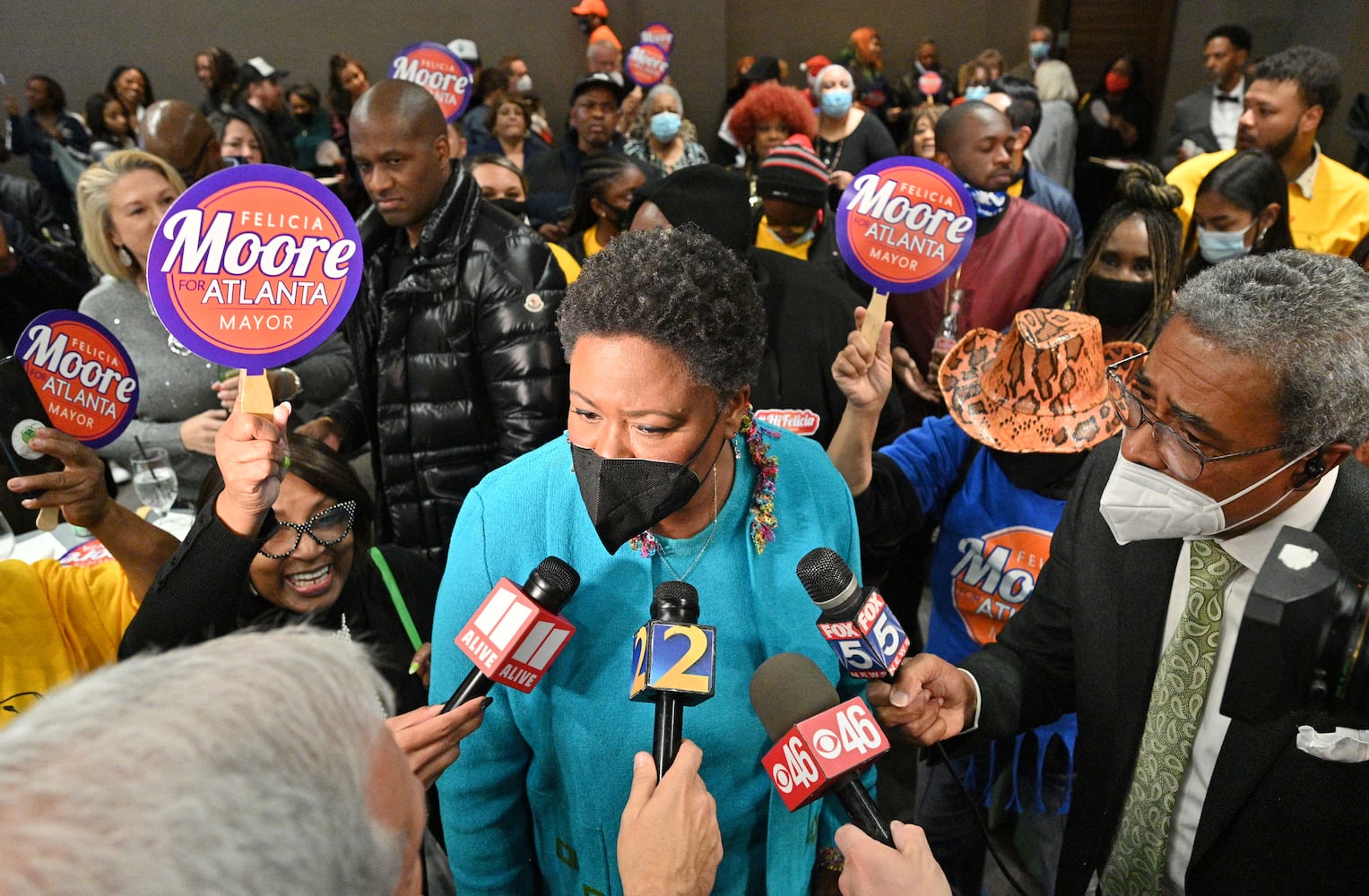 Atlanta mayoral candidate Felicia Moore watch party