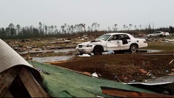 A resident took photos of the devastation at Sunshine Acres Trailer Park in Cook County. State emergency management officials say several people have been killed and dozens hurt after severe storms hit southern Georgia, according to the Associated Press.