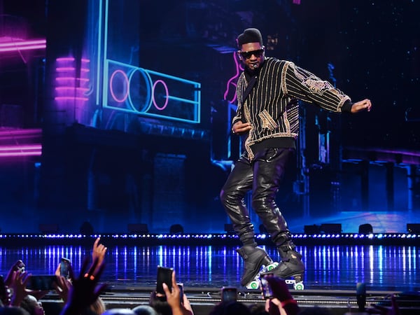 Grand Opening Of “USHER The Las Vegas Residency” At The Colosseum At Caesars Palace LAS VEGAS, NEVADA - JULY 16: Usher performs at the grand opening of “USHER The Las Vegas Residency” at The Colosseum at Caesars Palace on July 16, 2021 in Las Vegas, Nevada. (Photo by Denise Truscello/Getty Images for Caesars Entertainment)