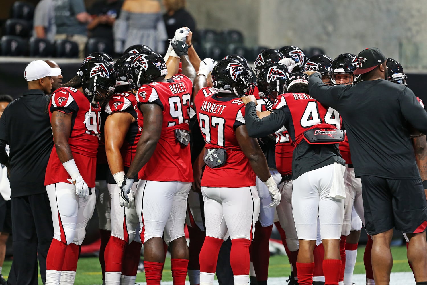 Photos: Falcons lose to Jets in third exhibition game