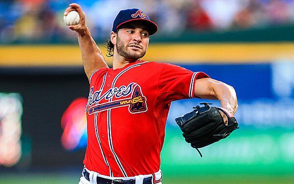 Aug 9, 2013; Atlanta, GA, USA; Atlanta Braves starting pitcher Brandon Beachy (37) pitches in the first inning against the Miami Marlins at Turner Field. Mandatory Credit: Daniel Shirey-USA TODAY Sports Beachy has been brilliant for stretches when healthy. He's coming back from his second Tommy John surgery and third overall elbow procedure in a 21-month span.