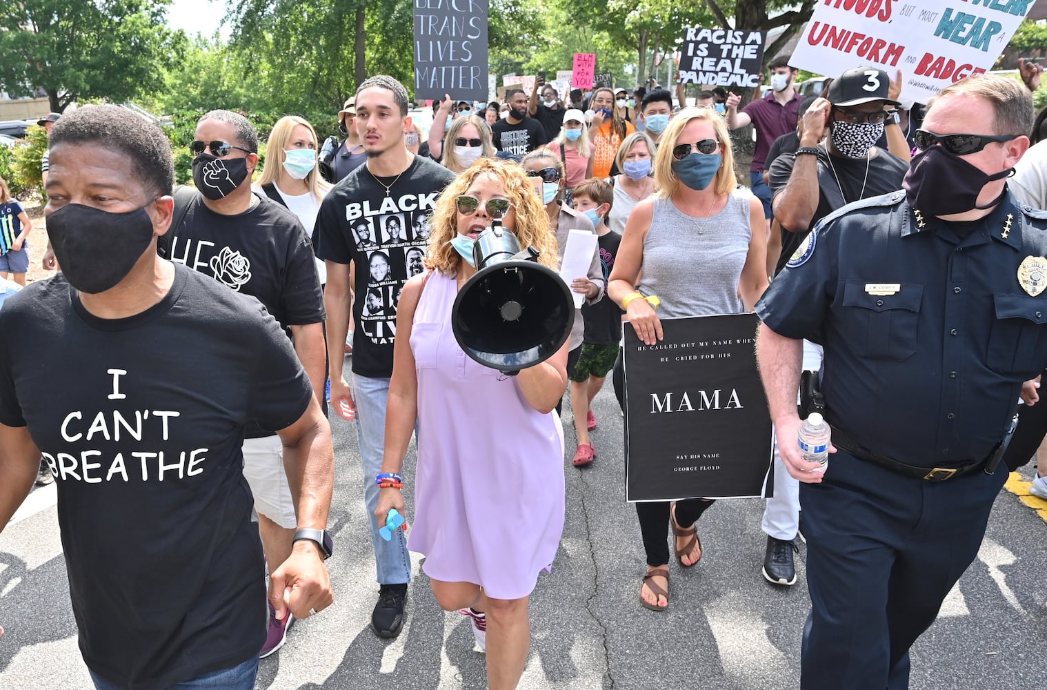 PHOTOS: Solidarity March outside of Roswell City Hall