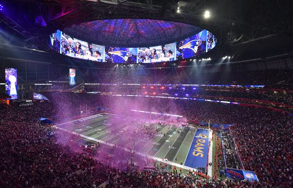 February 3, 2019 Atlanta - New England Patriots beat the Los Angeles Rams during Super Bowl LIII at the Mercedes-Benz Stadium on Saturday, February 3, 2019. HYOSUB SHIN / HSHIN@AJC.COM